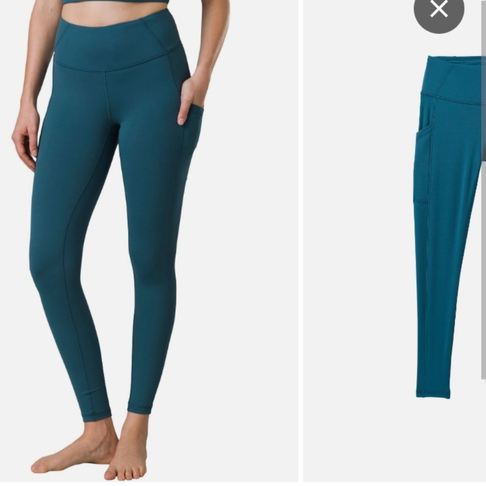Prana Electa lightweight leggings aqua medium